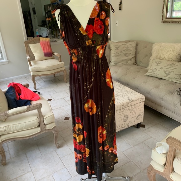 Carmen Marc Valvo floral maxi dress - Picture 8 of 12